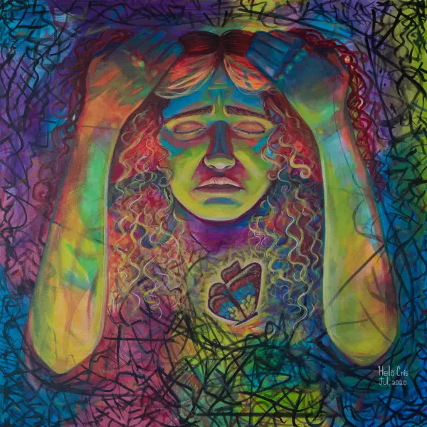 Obra "Eternidade #2" (100X100cm)
