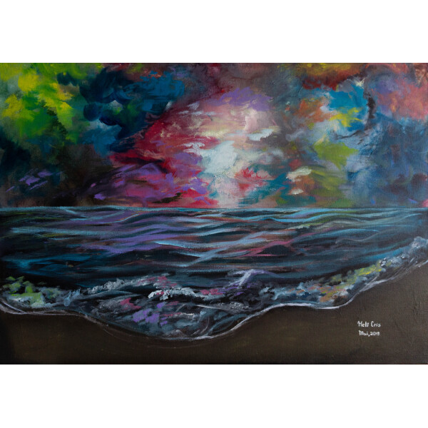 Obra "Praia do sonhador" (50X70cm)