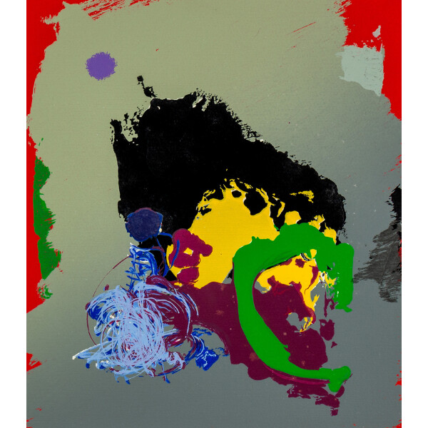 Manabu Mabe - Rápido (1995) - Gravura Assinada 35x35
