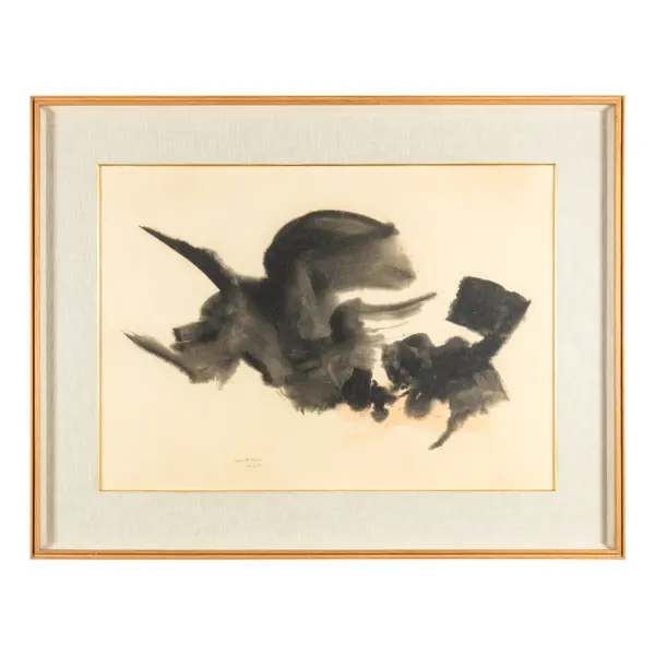 Manabu Mabe - Sem Título (1960) - Gouache sobre tela - 50 x 70